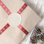 Merry Christmas Family Name & Year Wax Seal Stamp<br><div class="desc">An elegant design featuring a "Merry Christmas" in chic script lettering in a round frame and below it reads your family name and year. Before using the seal on your cards and gifts, we highly recommend practicing on spare paper first to get a feel for the stamping process. Made to...</div>