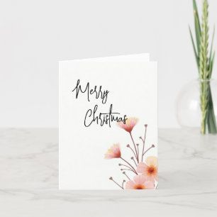 Merry Christmas Family New Year Message Holiday Card