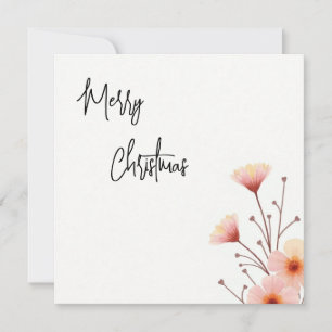 Merry Christmas Family New Year Message Holiday Card