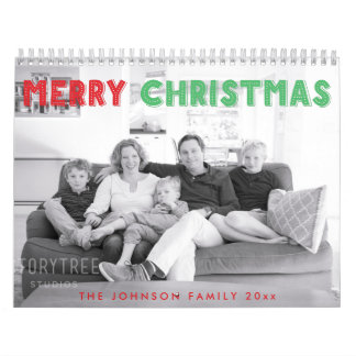 Merry Christmas Family Photo Calendar
