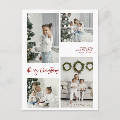 Merry Christmas Family Photo Card