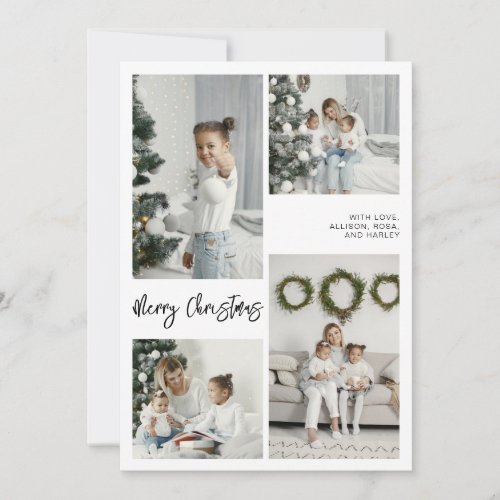 Merry Christmas Family Photo Card