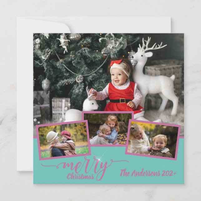 Merry Christmas Family Photo Collage Amazing Fab (Front)