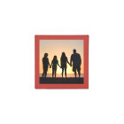 Merry Christmas Family Photo Cube Red