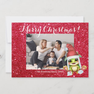 Merry Christmas Family Photo Cute Holiday Card