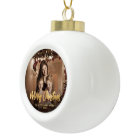 Merry Christmas Family Photo Elegant Gold Script