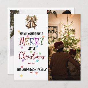 Merry Christmas Family Photo Invitation