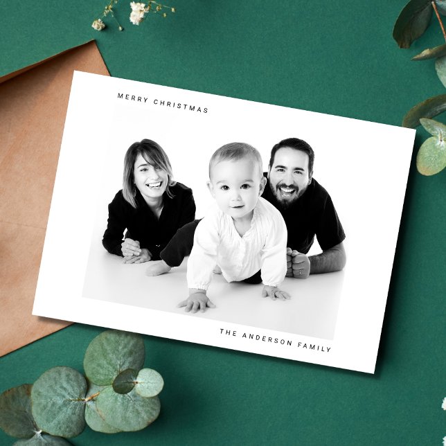 Merry Christmas Family Photo Picture Holiday Card (Creator Uploaded)