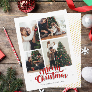 Merry Christmas Family Photos Card
