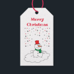 Merry Christmas Family Snowman Snowflakes White Gift Tags<br><div class="desc">Ho Ho Ho. It's that time of year again. Merry Christmas Family Snowman Snowflakes design for fans of the holiday season and yuletide celebrations and festivities. Send greetings and blessings to family and friends this festive season. It doesn't matter whether they're religious or believe in the magic of Christmas. The...</div>
