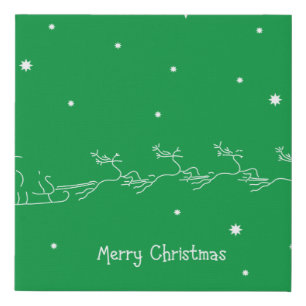 Merry christmas faux canvas print