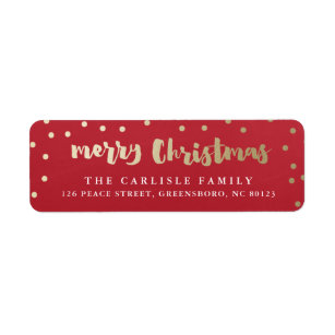 Foil Return Address Labels | Zazzle