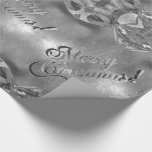 Merry Christmas Faux Silver Foil Script Elegant Wrapping Paper<br><div class="desc">Merry Christmas Faux Silver Foil Script Elegant Chic Christmas Gift Wrapping Paper</div>