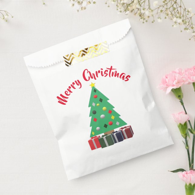 Merry Christmas Favor Bag (Sealed)