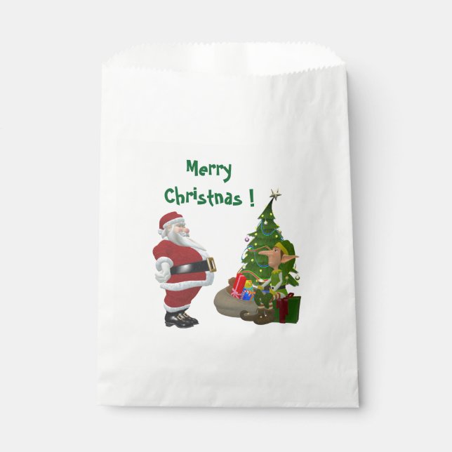 MERRY CHRISTMAS FAVOR BAG (Front)