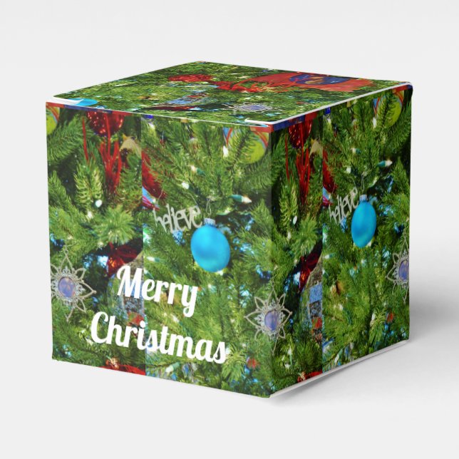 "Merry Christmas" Favor Box (Front Side)