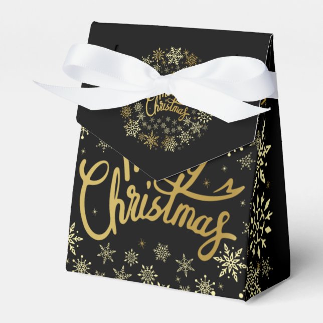 Merry Christmas Favor Box (Front Side)