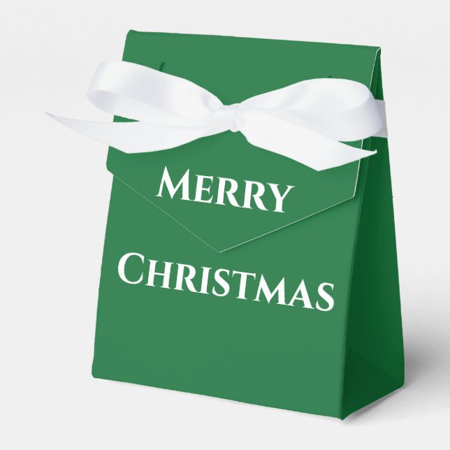 Merry Christmas Favor Box (Front Side)