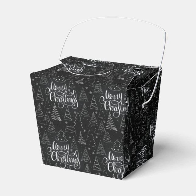 Merry Christmas Favor Box (Front Side)