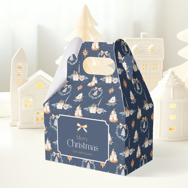  Merry Christmas Favor Box with Gold Bow (Creator Uploaded)