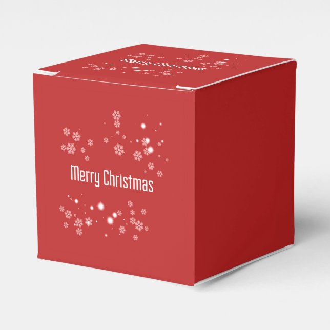 Merry Christmas Favor Boxes (Front Side)