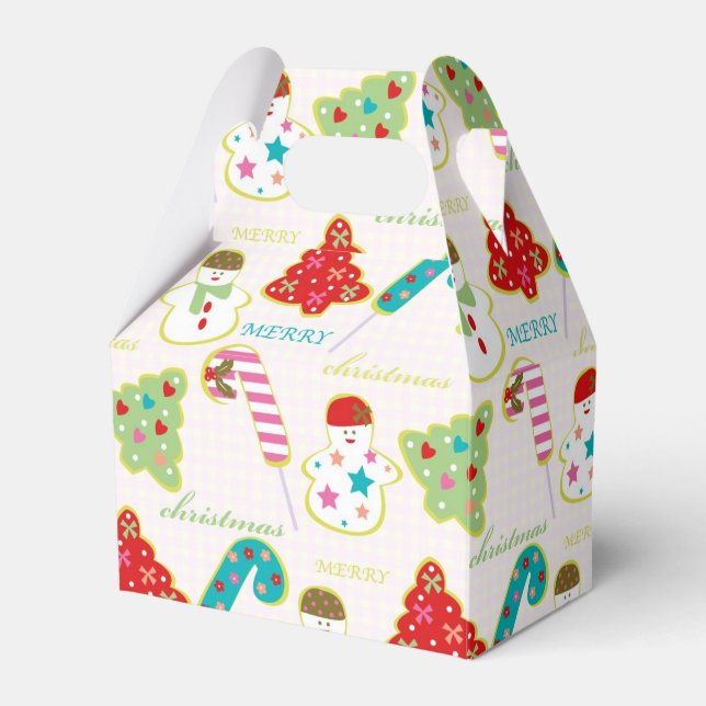 Merry Christmas Favor Boxes (Front Side)