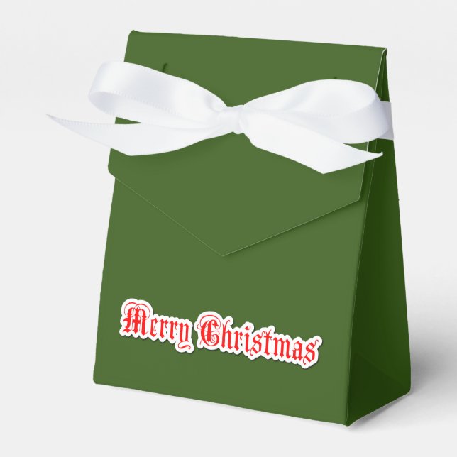Merry Christmas   Favor Boxes (Front Side)