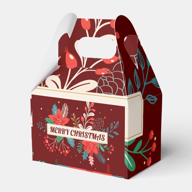 Merry Christmas  Favor Boxes (Front Side)