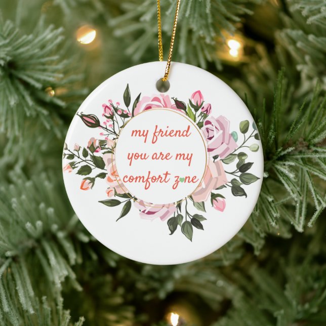Merry Christmas Festive Holiday Gift Design        Ceramic Ornament (Tree)