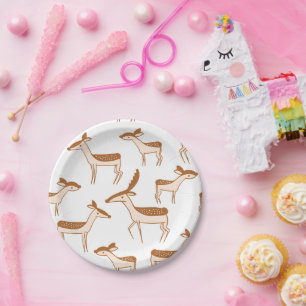 Merry Christmas Festive Holiday Gift Design Paper Plates