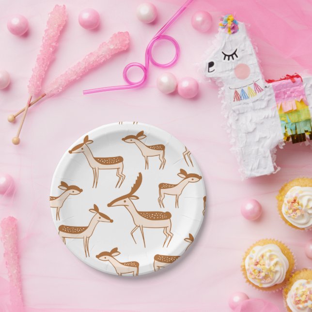 Merry Christmas Festive Holiday Gift Design Paper Plates (Party)