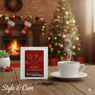 Merry Christmas Festive Holiday Tea Bag Drink Mix
