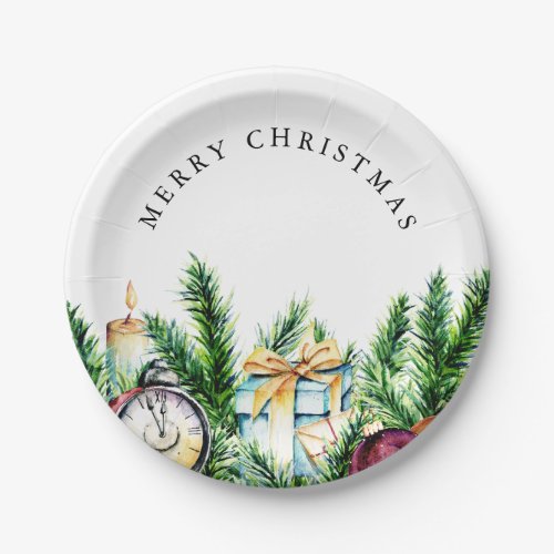 Merry Christmas Festive  Paper Plates