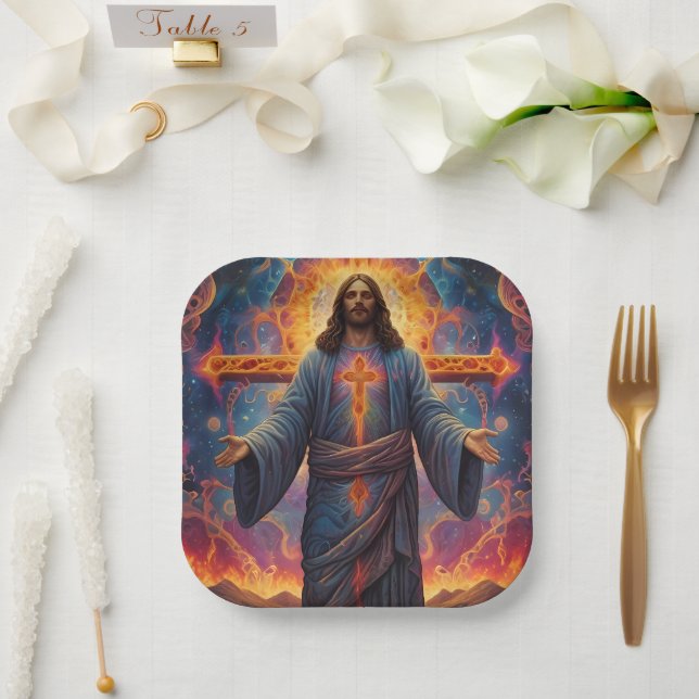 Merry Christmas Festive  Paper Plates (Wedding)