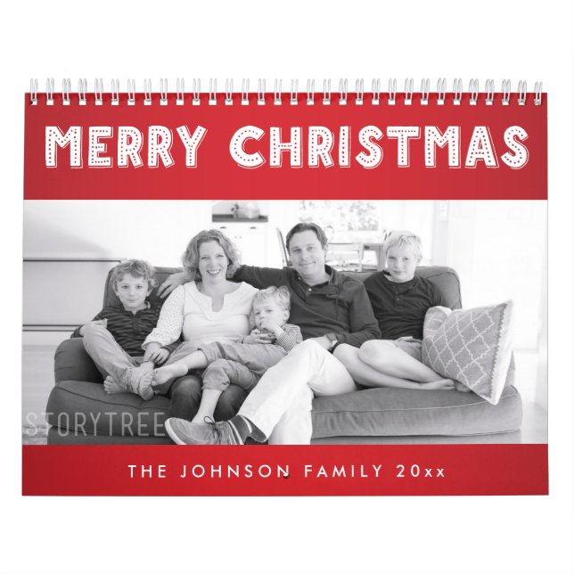 Merry Christmas Festive Photo Calendar (Cover)