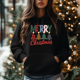 Merry Christmas Festive Retro Christmas Design Hoodie