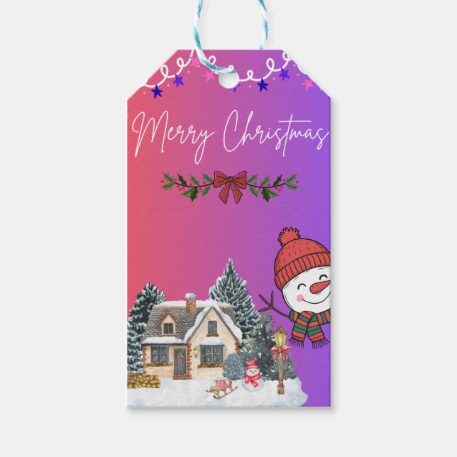 Merry Christmas Festive Tag (Front)