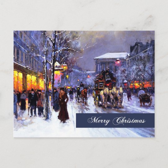 Merry Christmas. Fine Art Postcard