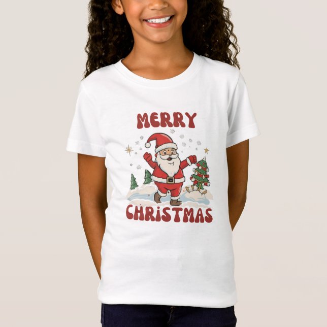 Merry Christmas Fine Jersey T-shirt (Front)