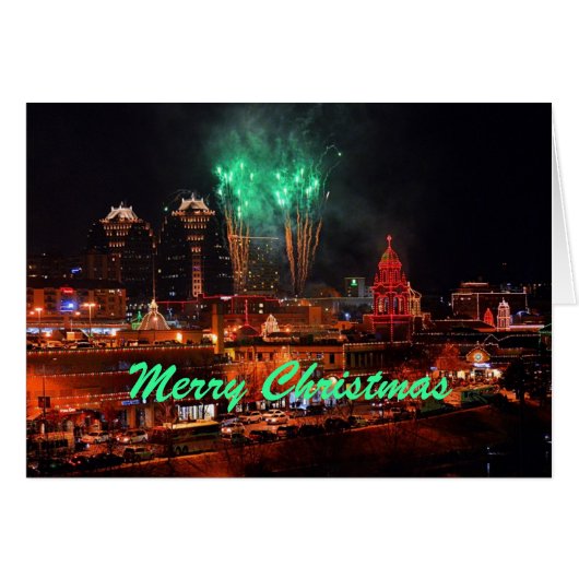 Merry Christmas Fireworks Kansas City Plaza Lights (Front Horizontal)