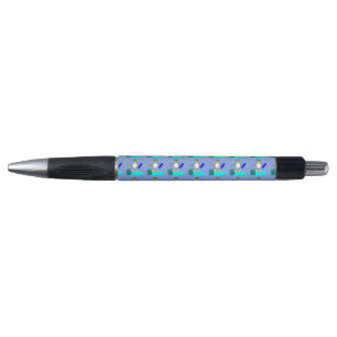 Merry Christmas Fishing Penguin Pen