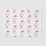 Merry Christmas Flamingo Santa Modern Christmas Tissue Paper<br><div class="desc">Wrap your gifts this Christmas in the season's latest trend: flamingos! Copyright Tuxi's Mom Designs,  all rights reserved.</div>