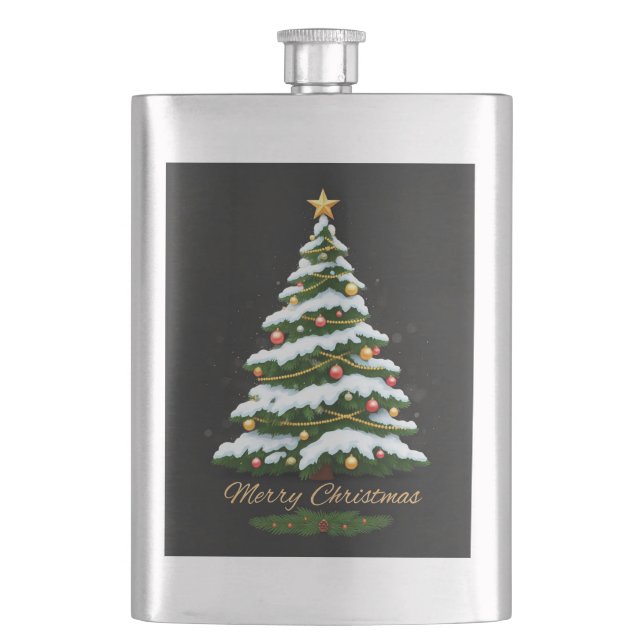 Merry Christmas  Flask (Front)