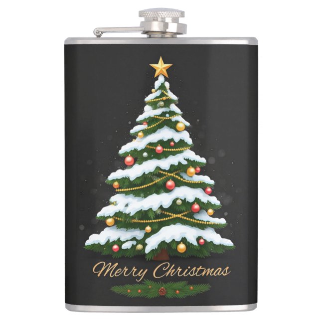 Merry Christmas  Flask (Front)