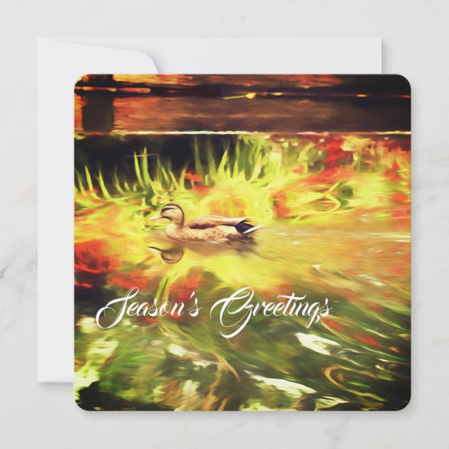 Merry Christmas Flat Holiday Card (Front)