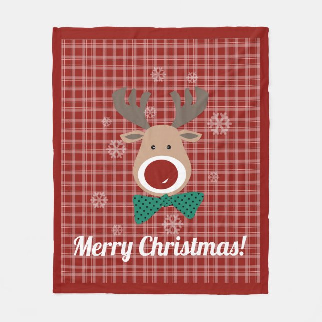 Merry Christmas! Fleece Blanket (Front)