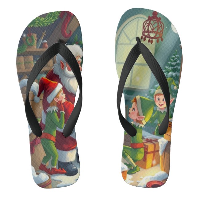 Merry Christmas  Flip Flops (Footbed)