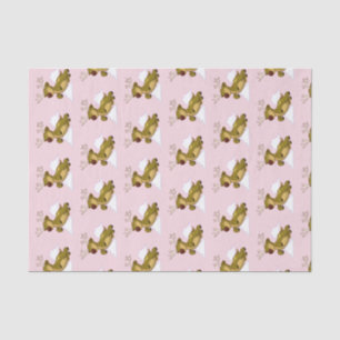Merry Christmas Flying Reindeer Cute Tissue Paper