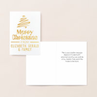 Merry Christmas Foil Card