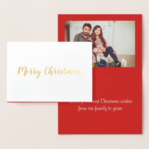 Merry Christmas Foil Greeting Card
